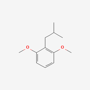 molecular formula C12H18O2 B8682588 Benzene, 1,3-dimethoxy-2-(2-methylpropyl)- CAS No. 118604-47-0