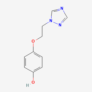molecular formula C10H11N3O2 B8682631 4-[2-(1H-1,2,4-triazol-1-yl)ethoxy]phenol CAS No. 80200-01-7