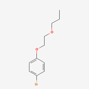 molecular formula C11H15BrO2 B8682641 1-Bromo-4-(2-propoxyethoxy)benzene CAS No. 279262-26-9