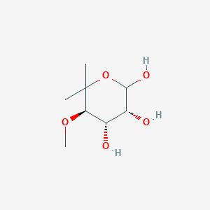 molecular formula C8H16O5 B8682648 (3R,4S,5R)-5-Methoxy-6,6-dimethyltetrahydro-2H-pyran-2,3,4-triol 