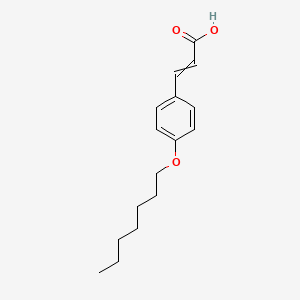 molecular formula C16H22O3 B8682694 4-Heptyloxycinnamic acid 