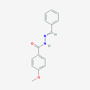 molecular formula C15H14N2O2 B086827 N-(Benzylideneamino)-4-methoxy-benzamide CAS No. 51651-81-1