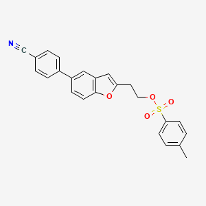2-[5-(4-Cyanophenyl)-1-benzofuran-2-yl]ethyl 4-methylbenzenesulfonate