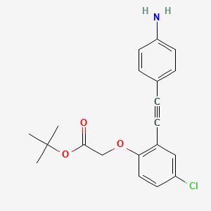 Tert-butyl{2-[(4-aminophenyl)ethynyl]-4-chlorophenoxy}acetate