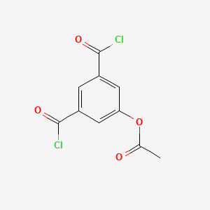 molecular formula C10H6Cl2O4 B8682786 1,3-Benzenedicarbonyl dichloride, 5-(acetyloxy)- CAS No. 137374-13-1