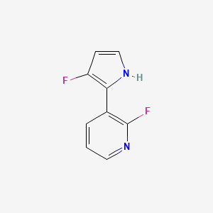 2-fluoro-3-(3-fluoro-1H-pyrrol-2-yl)pyridine