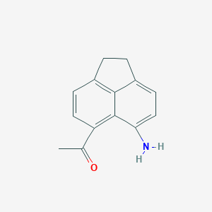 molecular formula C14H13NO B086829 Ethanone, 1-(6-amino-1,2-dihydro-5-acenaphthylenyl)- CAS No. 5209-01-8