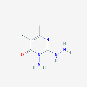 2-Hydrazino-3-amino-5,6-dimethyl-3,4-dihydropyrimidine-4-one