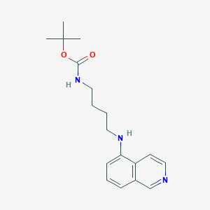 molecular formula C18H25N3O2 B8683029 tert-Butyl (4-(isoquinolin-5-ylamino)butyl)carbamate CAS No. 651309-92-1