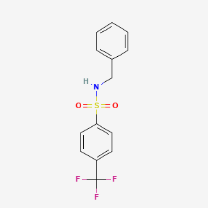 molecular formula C14H12F3NO2S B8683141 N-benzyl-4-(trifluoromethyl)benzenesulfonamide 