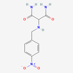2-{[(4-Nitrophenyl)methyl]amino}propanediamide