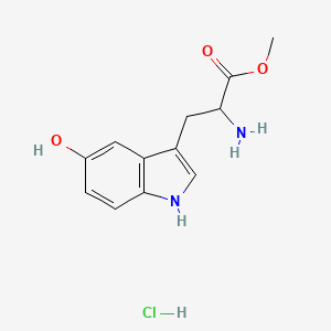 molecular formula C12H15ClN2O3 B8683265 5-hydroxy-DL-tryptophan methyl ester hydrochloride 