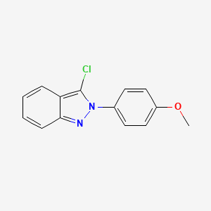 molecular formula C14H11ClN2O B8683439 3-chloro-2-(4-methoxyphenyl)-2H-indazole 