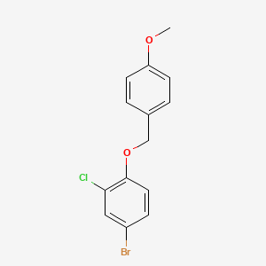4-Bromo-2-chloro-1-((4-methoxybenzyl)oxy)benzene
