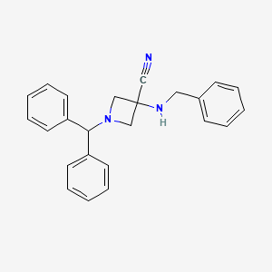 1-Benzhydryl-3-benzylaminoazetidine-3-carbonitrile