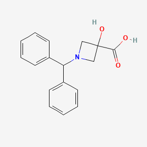 1-Benzhydryl-3-hydroxyazetidine-3-carboxylic acid