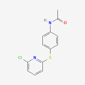 N-{4-[(6-Chloropyridin-2-yl)sulfanyl]phenyl}acetamide