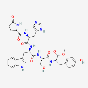 Pyroglutamyl-histidyl-tryptophyl-seryl-tyrosyl methyl ester