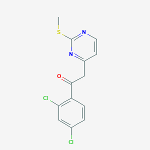 1-(2,4-Dichlorophenyl)-2-[2-(methylsulfanyl)pyrimidin-4-yl]ethan-1-one