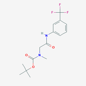Methyl-[(3-trifluoromethyl-phenylcarbamoyl)-methyl]-carbamic acid tert-butyl ester
