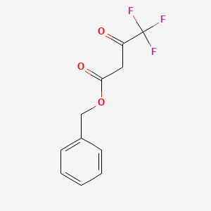 molecular formula C11H9F3O3 B8683747 benzyl4,4,4-trifluoro-3-oxobutanoate 