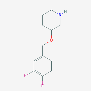 3-{[(3,4-Difluorophenyl)methyl]oxy}piperidine