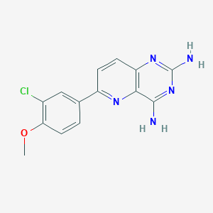 6-(3-Chloro-4-methoxyphenyl)pyrido[3,2-d]pyrimidine-2,4-diamine