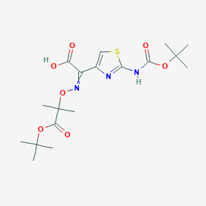 2-(2-t-Butoxycarbonylamino-4-thiazolyl)-2-(1-t-butoxycarbonyl-1-methylethoxyimino)acetic acid
