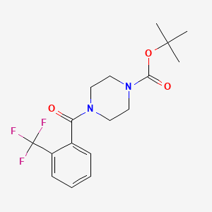 molecular formula C17H21F3N2O3 B8683871 4-(2-Trifluoromethylbenzoyl)piperazine-1-carboxylic acid tert-butyl ester 