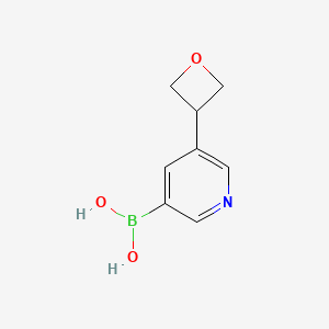 molecular formula C8H10BNO3 B8683883 [5-(Oxetan-3-yl)pyridin-3-yl]boronic acid CAS No. 1404367-34-5
