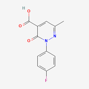 2-(4-Fluorophenyl)-6-methyl-3-oxo-2,3-dihydropyridazine-4-carboxylic acid