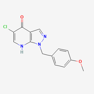 5-chloro-1-(4-methoxybenzyl)-1H-pyrazolo[3,4-b]pyridin-4-ol