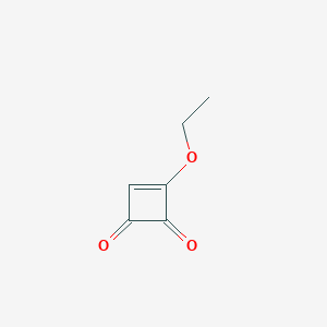 molecular formula C6H6O3 B8683988 3-Ethoxy-3-cyclobutene-1,2-dione CAS No. 61699-52-3
