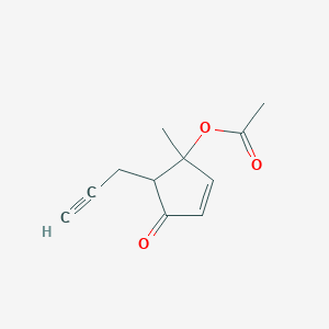 1-Methyl-4-oxo-5-(prop-2-yn-1-yl)cyclopent-2-en-1-yl acetate