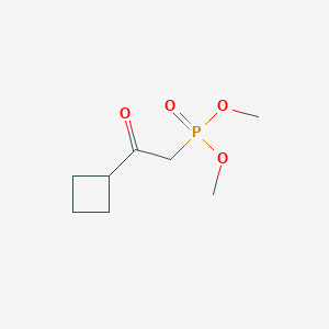 molecular formula C8H15O4P B8684237 Dimethyl (2-cyclobutyl-2-oxoethyl)phosphonate CAS No. 58612-04-7
