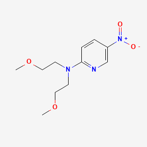molecular formula C11H17N3O4 B8684241 N,N-bis(2-methoxyethyl)-5-nitropyridin-2-amine 