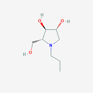 3,4-Pyrrolidinediol, 2-(hydroxymethyl)-1-propyl-, (2R,3R,4R)-