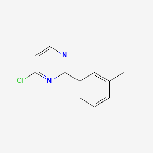 molecular formula C11H9ClN2 B8684269 4-Chloro-2-(3-tolyl)-pyrimidine 