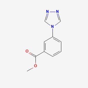 molecular formula C10H9N3O2 B8684304 methyl 3-(4H-1,2,4-triazol-4-yl)benzoate 