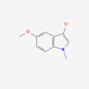 molecular formula C10H10BrNO B8684365 3-bromo-5-methoxy-1-methyl-1H-indole 