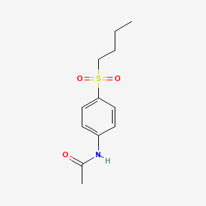 molecular formula C12H17NO3S B8684411 p-Butylsulphonylacetanilide CAS No. 6305-64-2