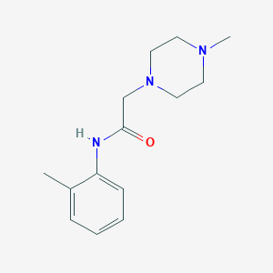 molecular formula C14H21N3O B8684423 N-(2-Methylphenyl)-4-methylpiperazine-1-carboxyamide 
