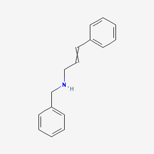 molecular formula C16H17N B8684444 N-benzylphenylallylamine 