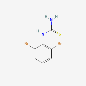 molecular formula C7H6Br2N2S B8684517 1-(2,6-Dibromophenyl)thiourea 