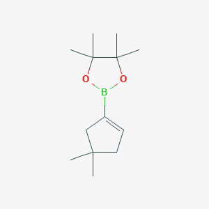 molecular formula C13H23BO2 B8684570 2-(4,4-Dimethylcyclopent-1-en-1-yl)-4,4,5,5-tetramethyl-1,3,2-dioxaborolane 