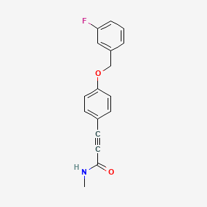 3-[4-(3-Fluoro-benzyloxy)-phenyl]-propynoic Acid Methylamide