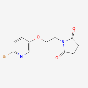 1-{2-[(6-Bromopyridin-3-yl)oxy]ethyl}pyrrolidine-2,5-dione