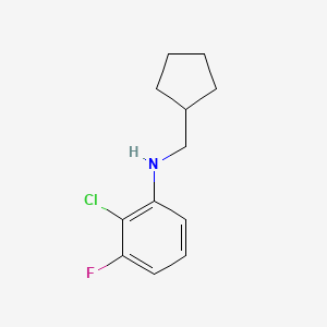 2-Chloro-N-(cyclopentylmethyl)-3-fluoroaniline