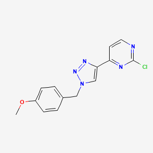 2-chloro-4-[1-(4-methoxybenzyl)-1H-1,2,3-triazol-4-yl]pyrimidine