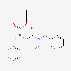 molecular formula C24H30N2O3 B8684683 tert-Butyl (2-(allyl(benzyl)amino)-2-oxoethyl)(benzyl)carbamate 